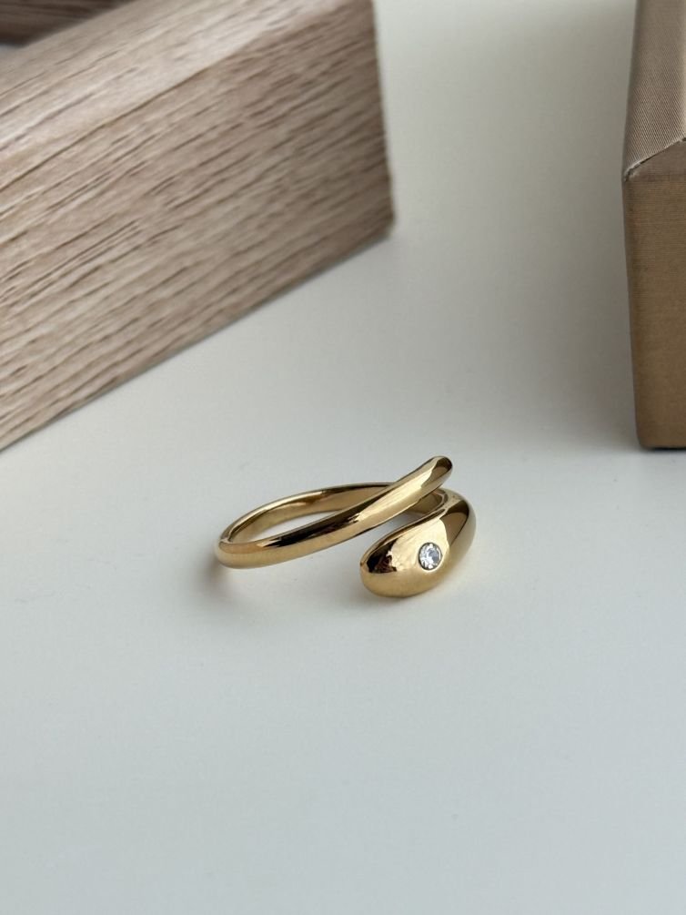 Serpentine Gleam Adjustable Ring