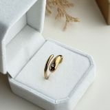 Serpentine Gleam Adjustable Ring