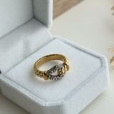 Aurora Rope Pavé Ring