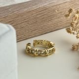 Aurelia Crossline Adjustable Ring