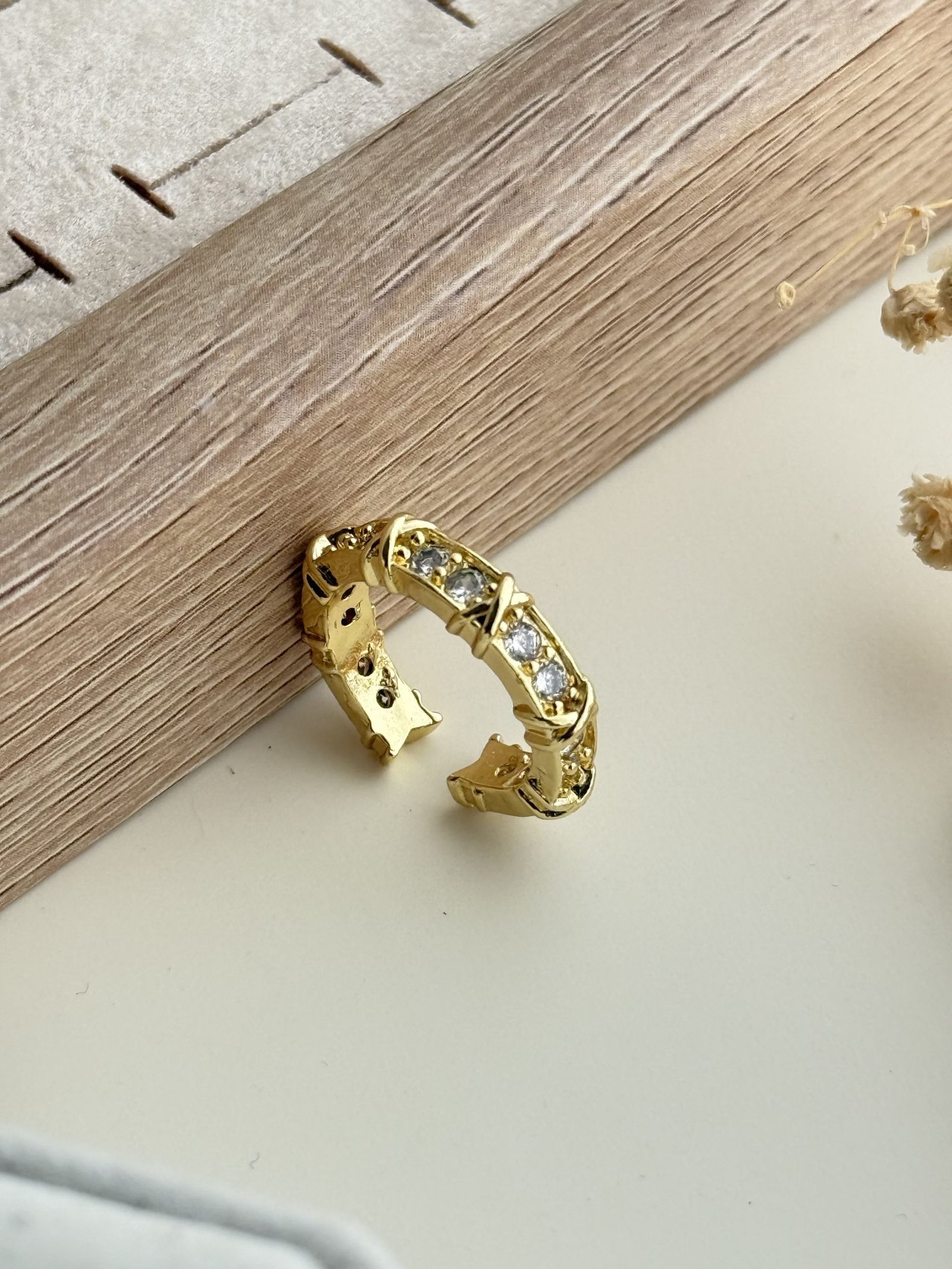 Aurelia Crossline Adjustable Ring