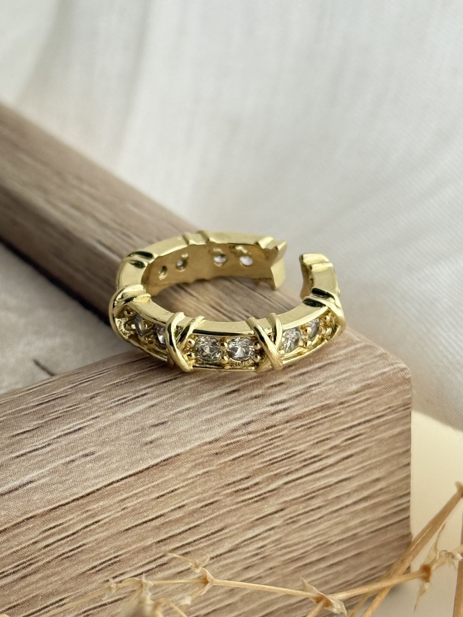 Aurelia Crossline Adjustable Ring