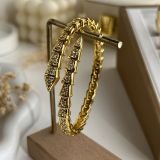 Serpente Pavé Wrap Cuff
