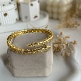Serpente Pavé Wrap Cuff