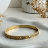Fleur Pavé Motif Cuff
