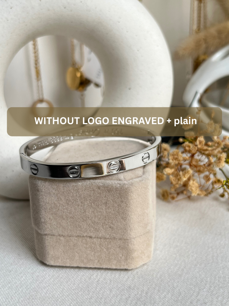Without Logo Cartier Plain Screw Cuff