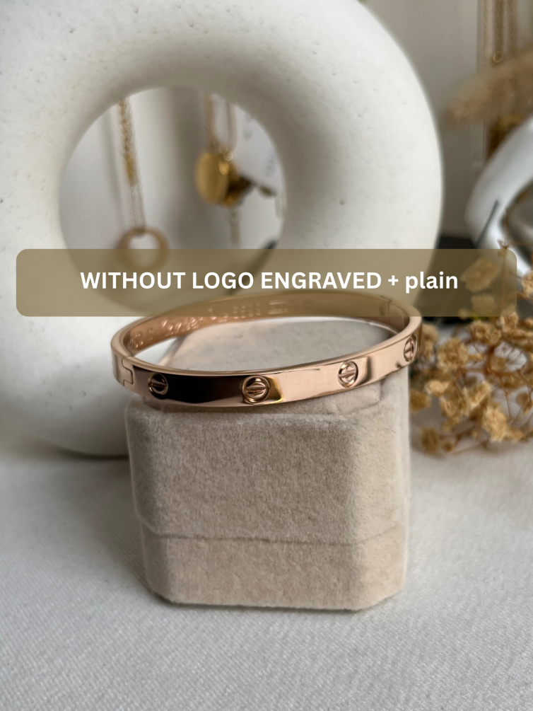 Without Logo Cartier Plain Screw Cuff