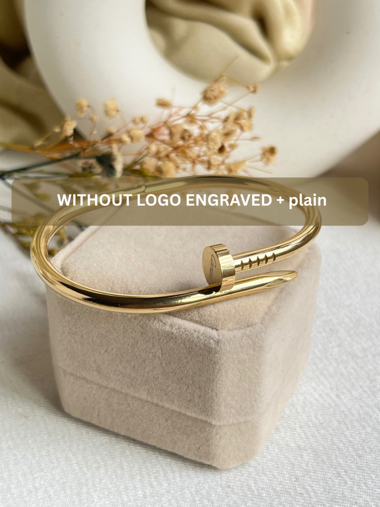 Without Logo Cartier Plain Screw Cuff