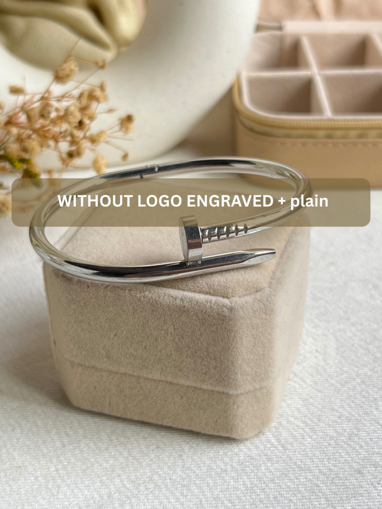 Without Logo Cartier Plain Screw Cuff