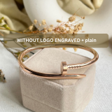 Without Logo Cartier Plain Screw Cuff