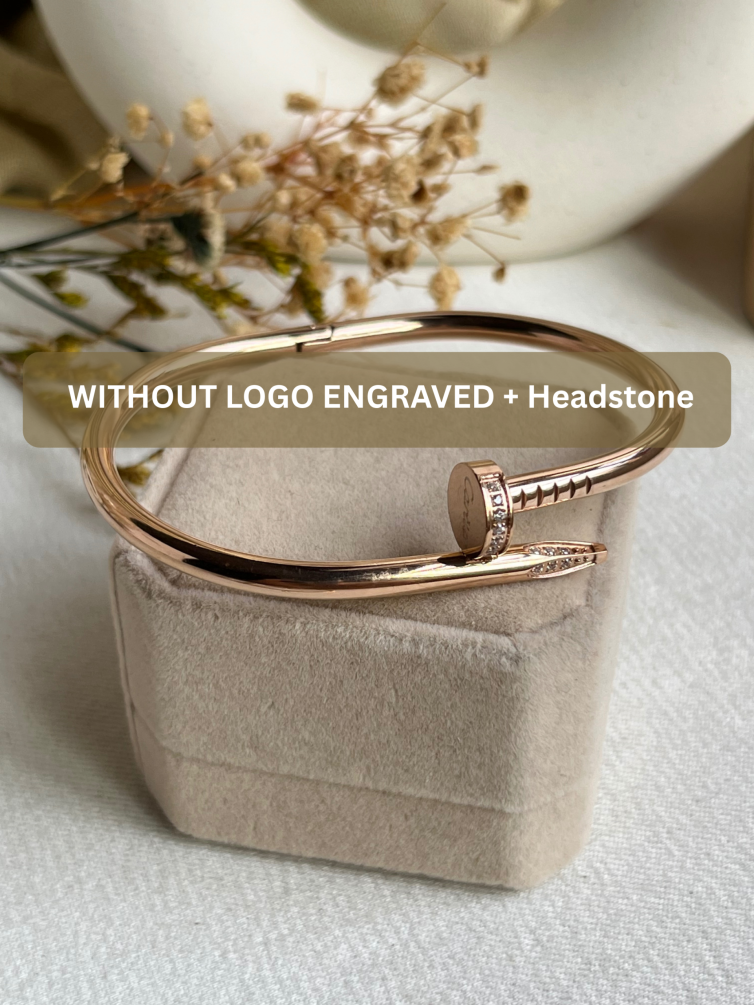 Ivory Gold Marble Resin Cuff – Beige