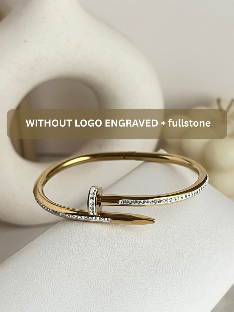 Without Logo Cartier Nail Cuff (Full Stone)