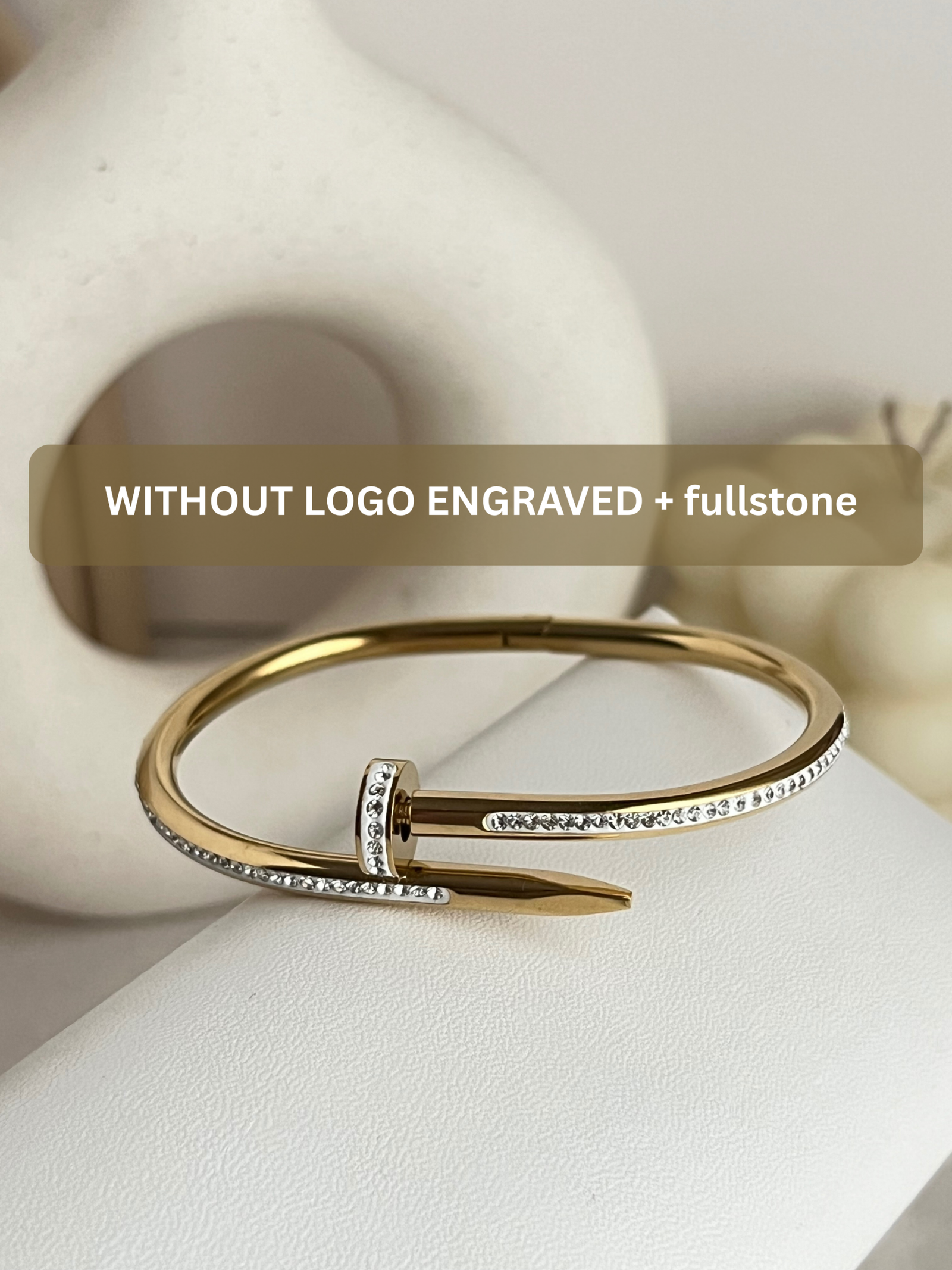 Without Logo Cartier Nail Cuff (Full Stone)