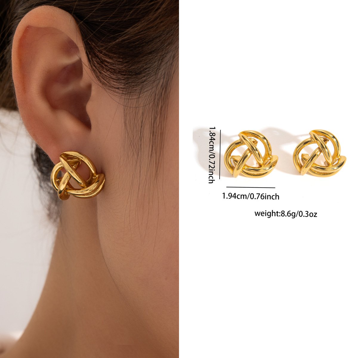 Valeria Twist Studs