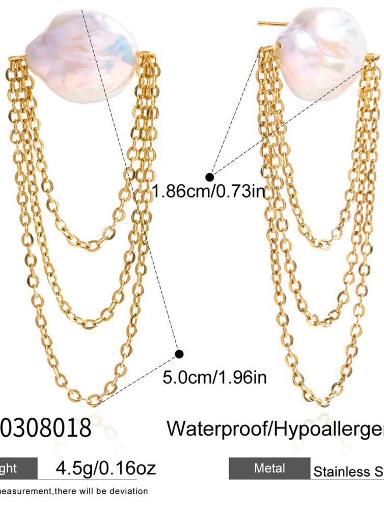 Lumière Pearl Cascade Earrings
