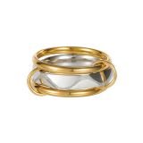 Argent Wave Layer Ring