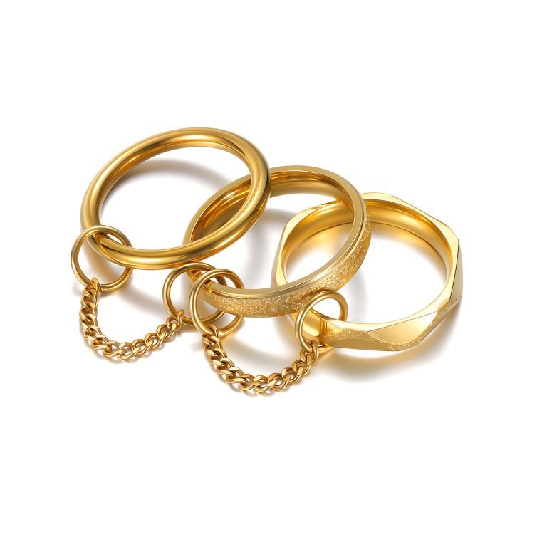 Valen Chain Stack Ring Set
