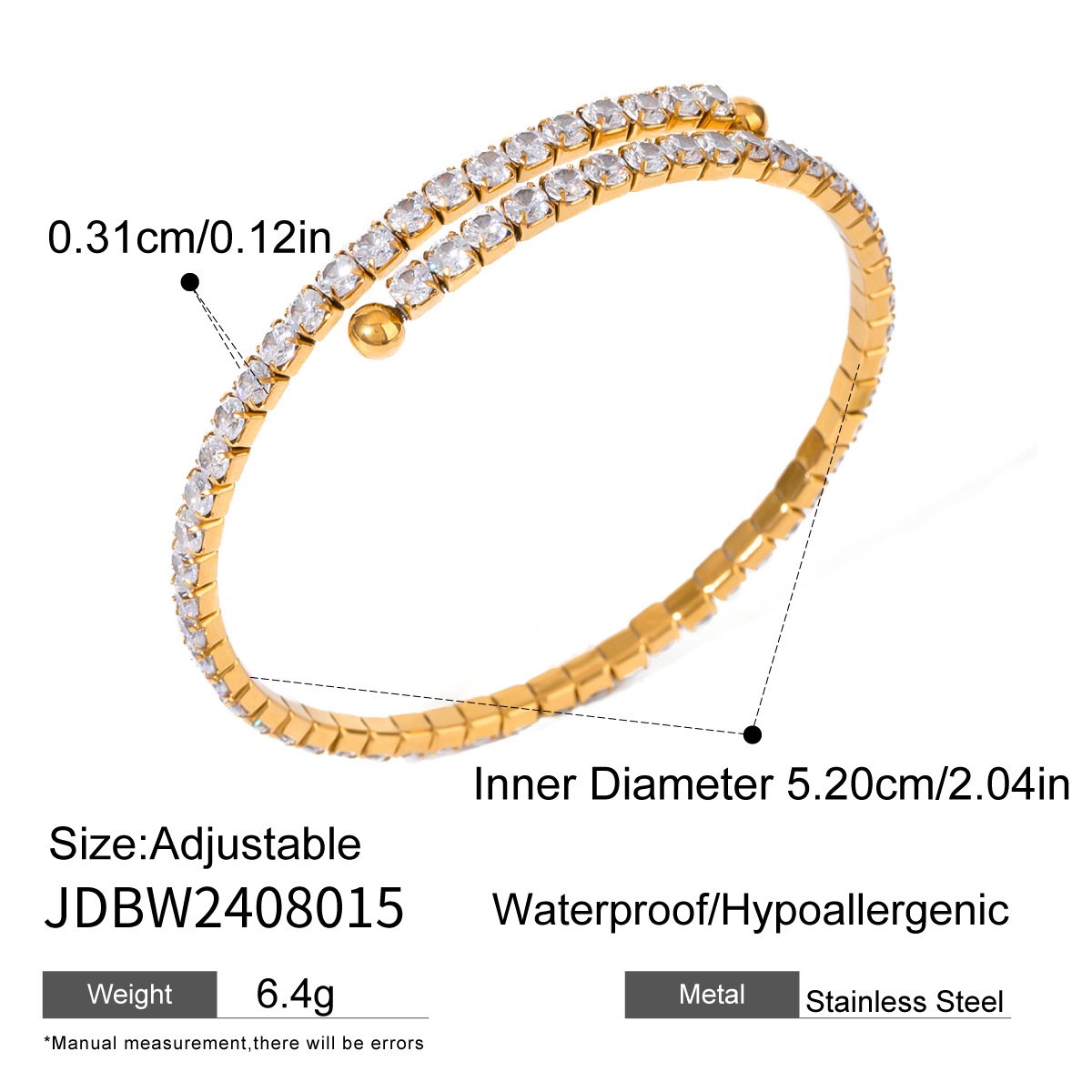 Celeste Tennis Cuff