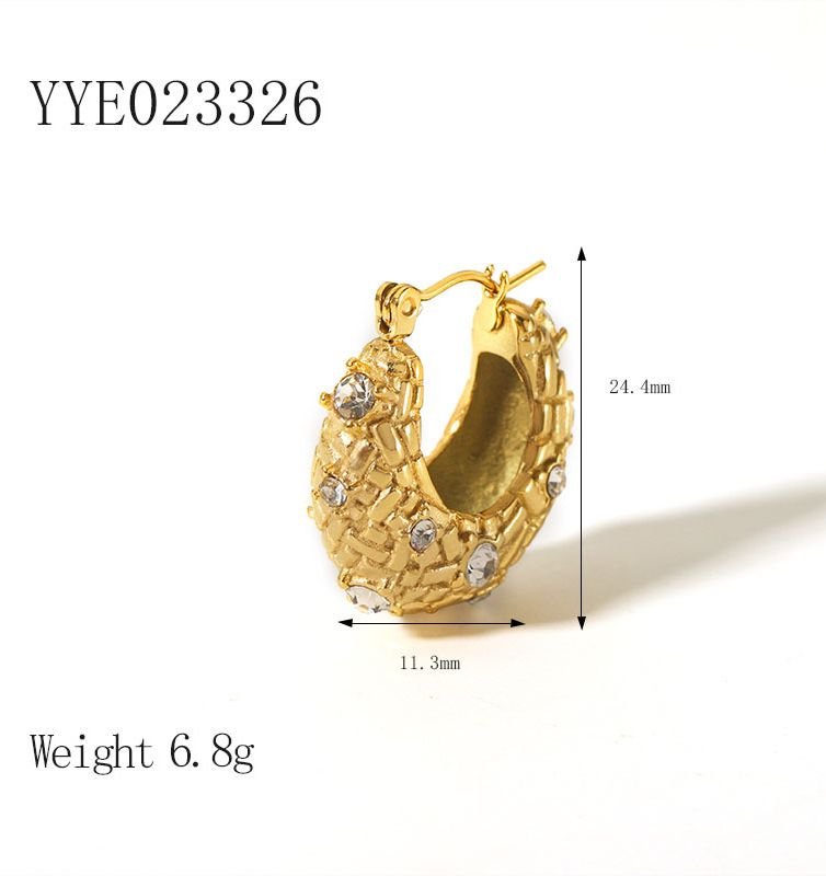 Aureline Crystal Huggie Earrings