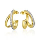 Arlisse Dual Tone Hoops