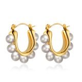 Elira Pearl Hoops