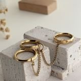 Valen Chain Stack Ring Set