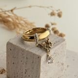 Celestine Chain Ring