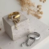 Celestine Chain Ring