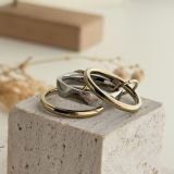 Argent Wave Layer Ring