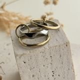 Argent Wave Layer Ring