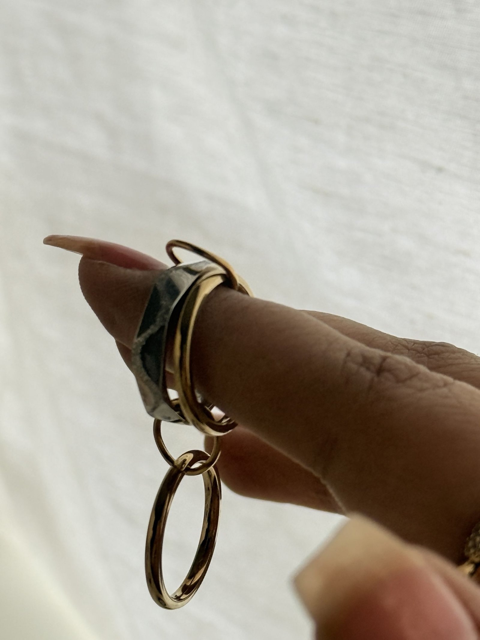 Argent Wave Layer Ring