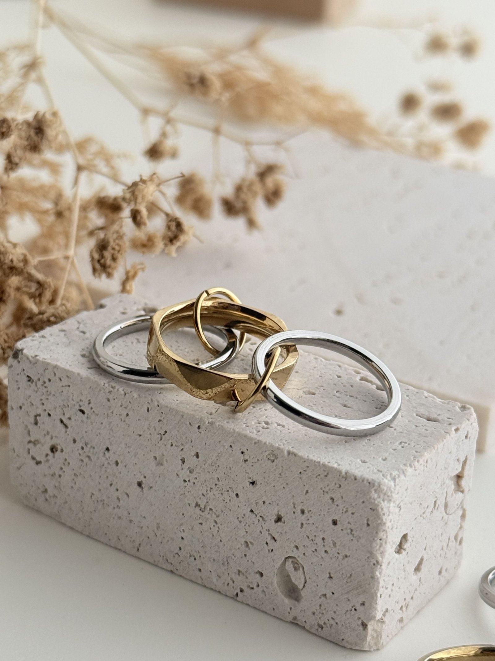 Aureline Three-Layer Ring