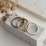 Aureline Three-Layer Ring