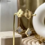 Soleil Clover Chain Earrings