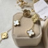 Soleil Clover Chain Earrings