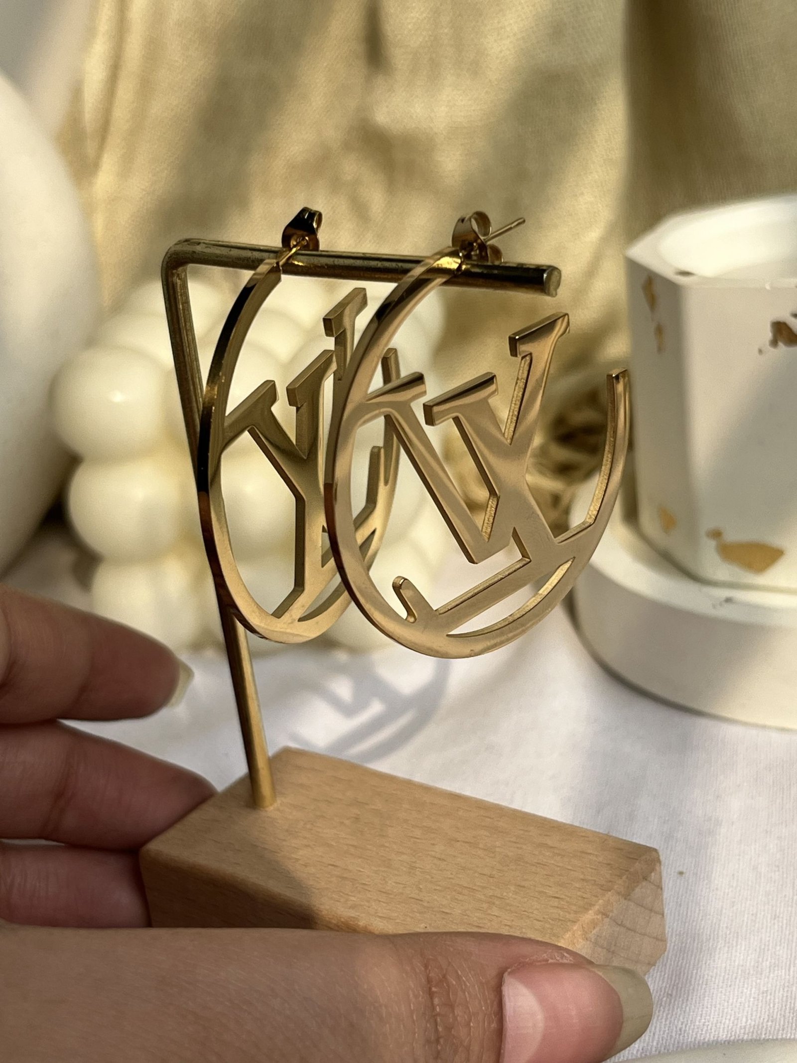 Monarque Emblem Hoop Earrings