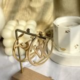 Monarque Emblem Hoop Earrings