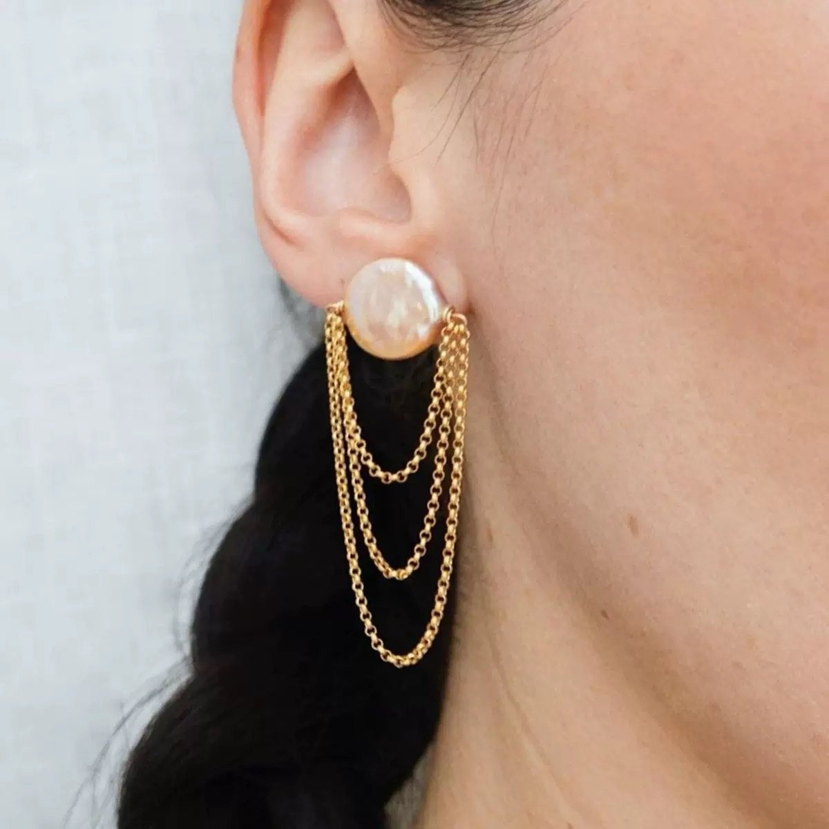 Lumière Pearl Cascade Earrings