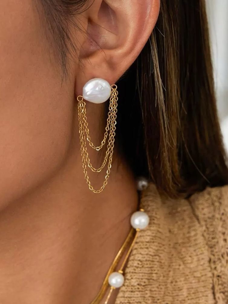 Lumière Pearl Cascade Earrings