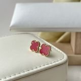 Noir Clover Stud Earrings