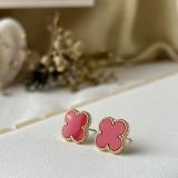 Noir Clover Stud Earrings