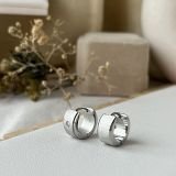 Argent Edge Hoop Collection