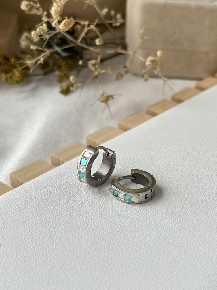 Argent Edge Hoop Collection