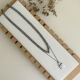 Noir Lock Layered Neckpiece