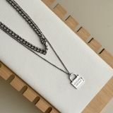 Noir Lock Layered Neckpiece