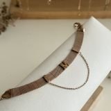 Maison Mesh Initial Bracelet