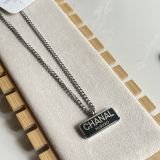 Noir Logo Plate Neckchain