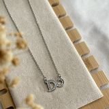 Crystal Monogram Initial Neckchain