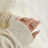 Serene Arc Crystal Ring