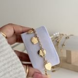 Heart Charm Link Bracelet